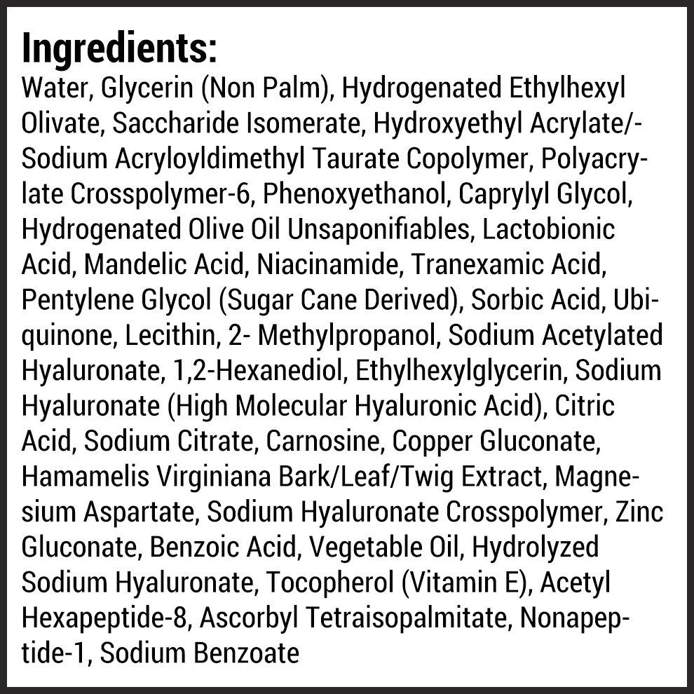 Ageless Renewal Ingredients