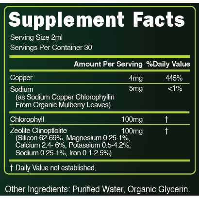 Chlorophyll and Zeolite Detox Facts Chlorophyll and Zeolite Detox Facts