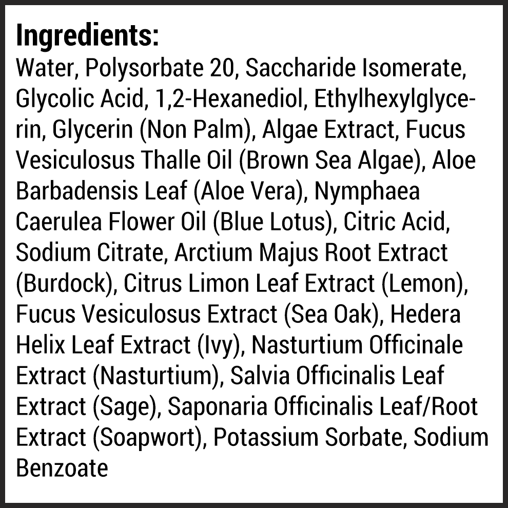Herbal Radiance Enriched Toner Ingredients