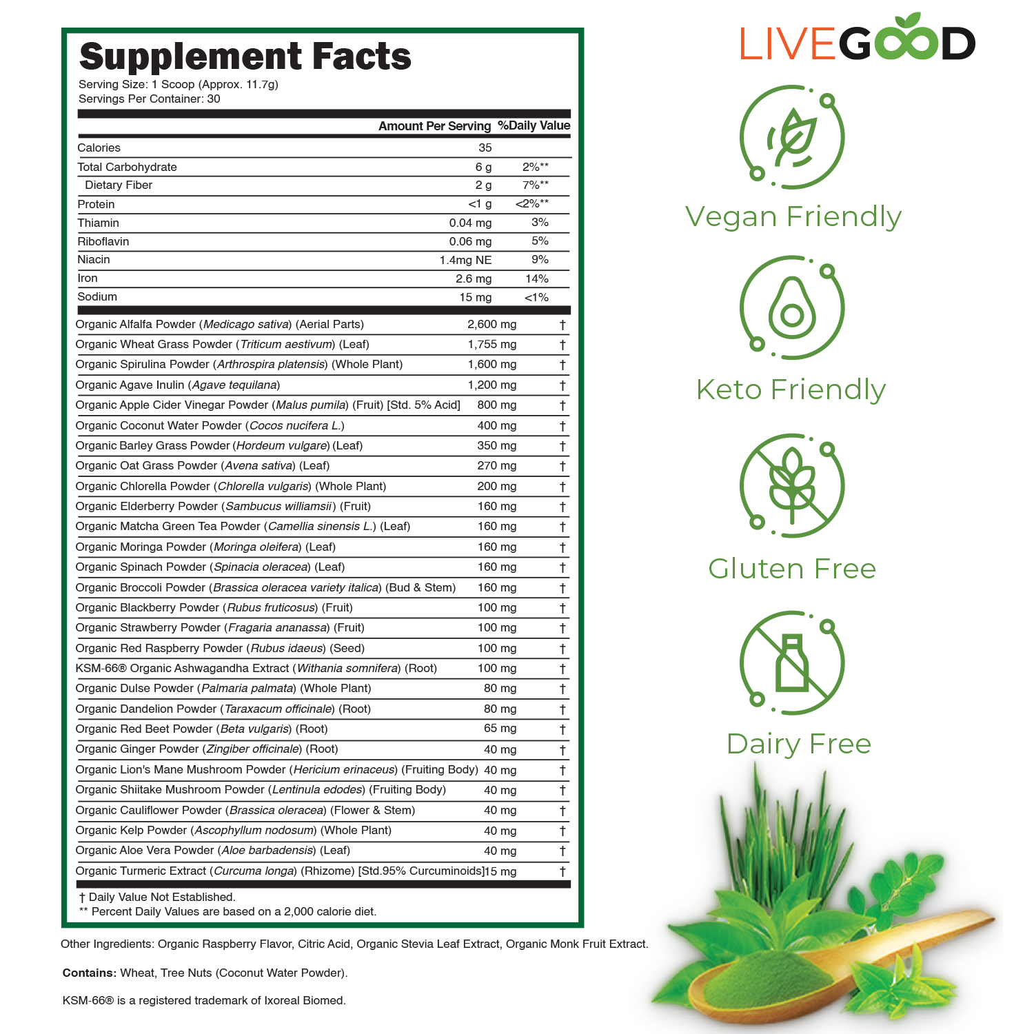 Organic Super Greens Facts